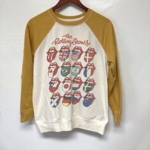 The Rolling Stones Graphic Lightweight Crewneck Sweatshirt Women Small Music